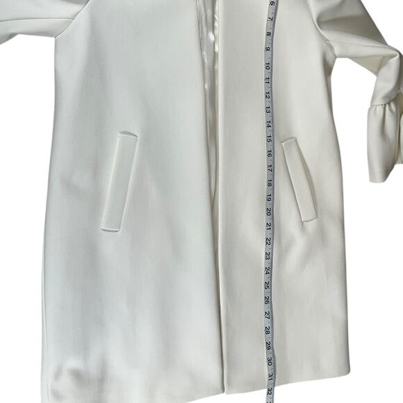 Zara Woman White Overcoat – Size Medium (Excellent Used Condition) Professional - Picture 10 of 13